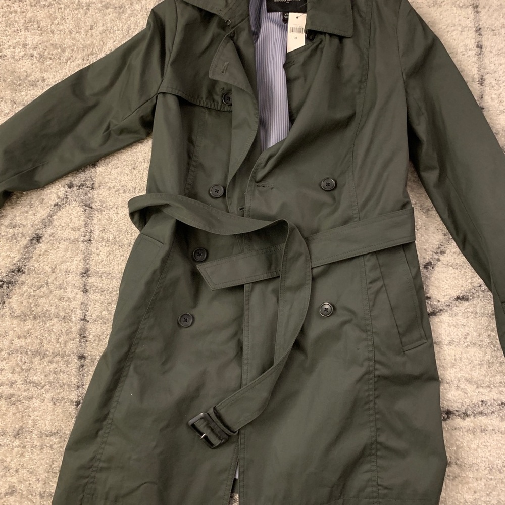 NWT Olive Green banana republic trench coat